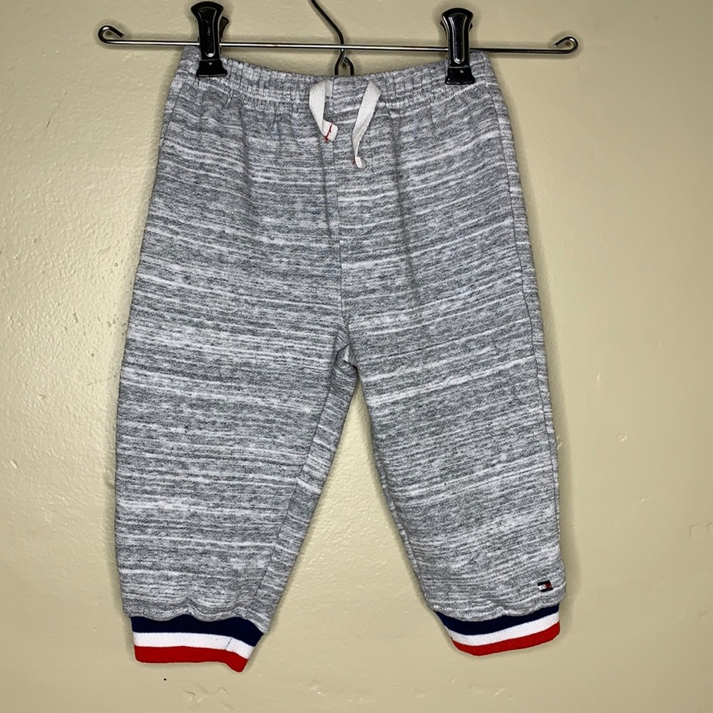 TOMMY HILFIGER Heathered Gray Sweatpants Joggers, 12M